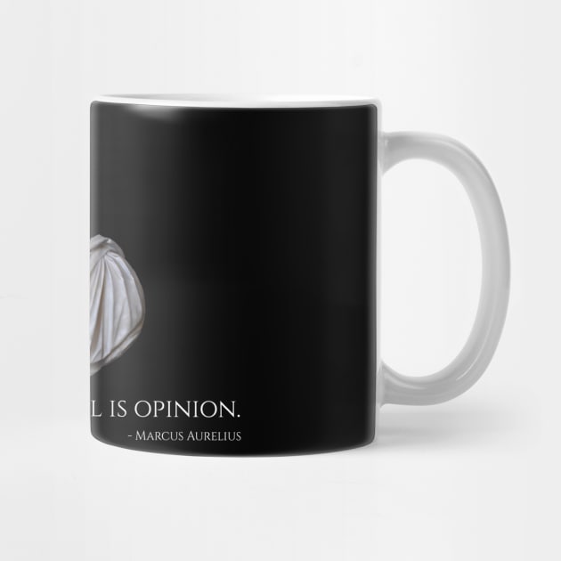 Caesar Marcus Aurelius Quote - Remember That All Is Opinion by Styr Designs